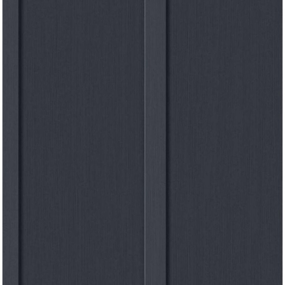 NextWall -  Dark Blue Faux Board and Batten Peel and  Blue